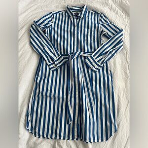 GAP 100% Cotton Button Front Shirt Dress